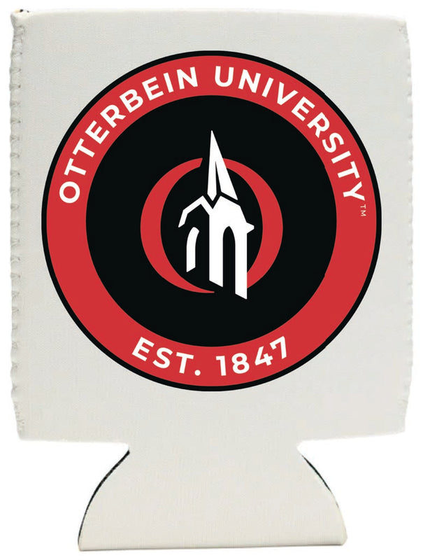 Otterbein University Neoprene Can Hugger White Officially Licensed Collegiate Product 2-Pack