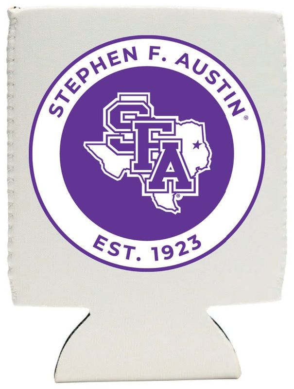 Stephen F. Austin State University Neoprene Can Hugger White Officially Licensed Collegiate Product 4-Pack