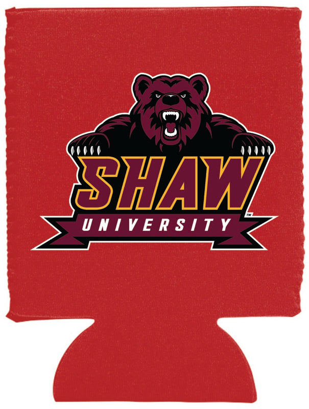 Shaw University Bears Neoprene Can Hugger White Officially Licensed Collegiate Product 4-Pack