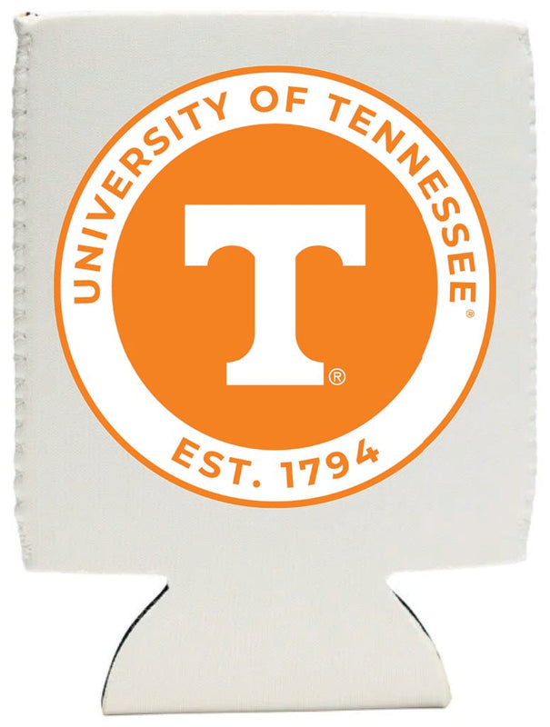 Tennessee Knoxville Volunteers Neoprene Can Hugger White Officially Licensed Collegiate Product 4-Pack