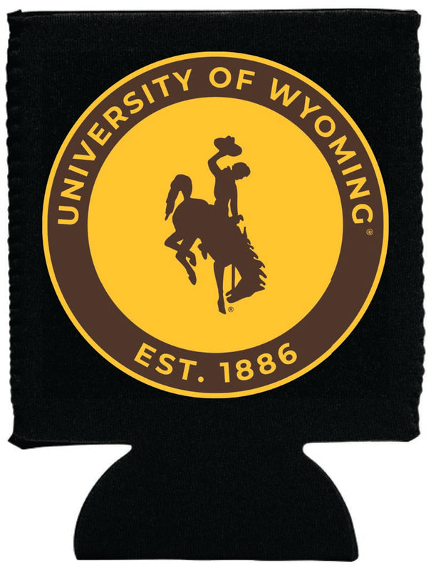 University of Wyoming Neoprene Can Hugger Black Officially Licensed Collegiate Product Single