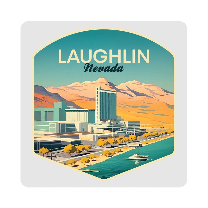 Laughlin Nevada Design A Souvenir 4x4-Inch Coaster Acrylic 4 Pack