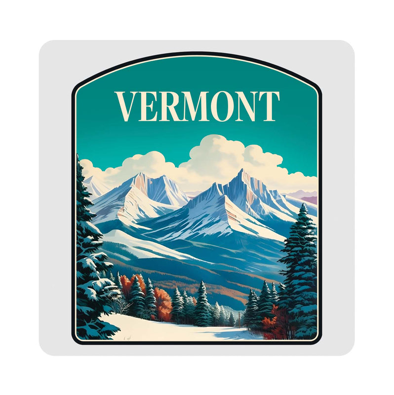 Vermont Design A Souvenir 4x4-Inch Coaster Acrylic 4 Pack