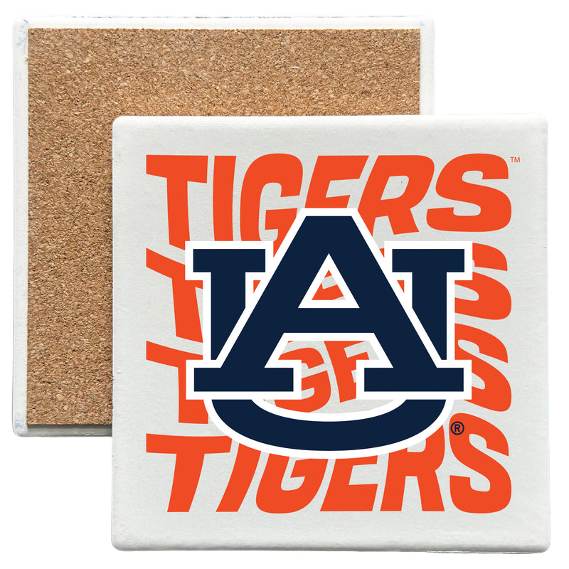 Auburn Tigers Officially Licensed 4x4-Inch Ceramic Coaster – Logo or Medley Design Logo