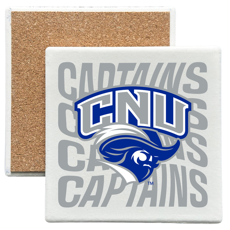 Christopher Newport Captains Officially Licensed 4x4-Inch Ceramic Coaster – Logo or Medley Design Logo