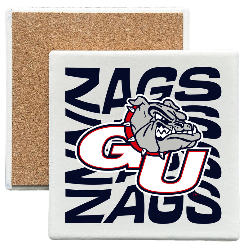 Gonzaga Bulldogs Officially Licensed 4x4-Inch Ceramic Coaster – Logo or Medley Design Logo