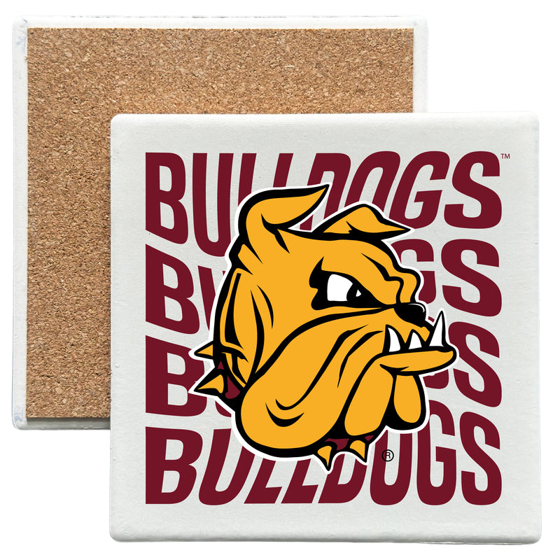Minnesota Duluth Bulldogs Officially Licensed 4x4-Inch Ceramic Coaster – Logo or Medley Design Logo