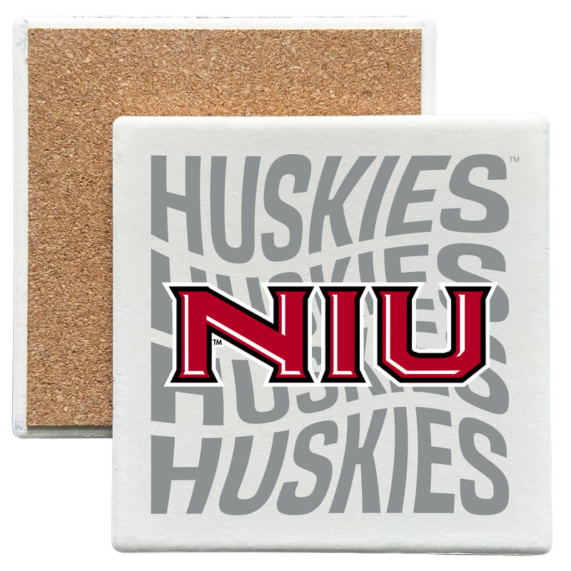Northern Illinois Huskies Officially Licensed 4x4-Inch Ceramic Coaster – Logo or Medley Design Logo