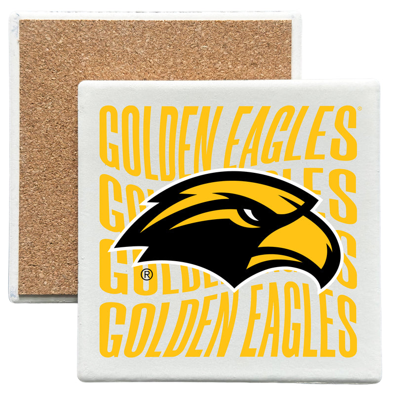 Southern Mississippi Golden Eagles Officially Licensed 4x4-Inch Ceramic Coaster – Logo or Medley Design Logo
