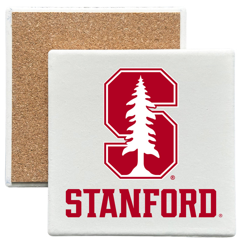 Stanford University Officially Licensed 4x4-Inch Ceramic Coaster – Logo or Medley Design Logo