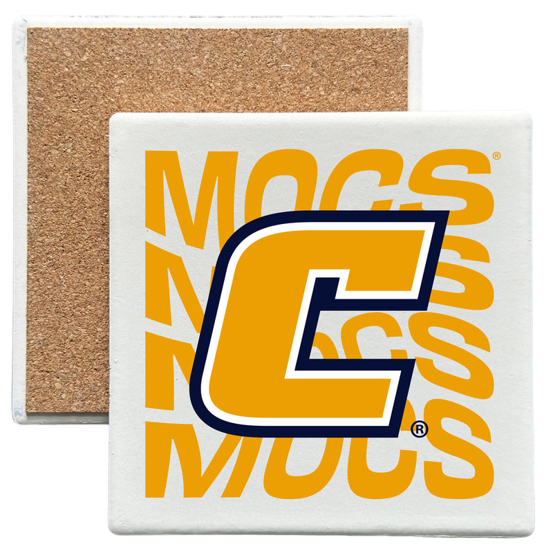 University of Tennessee at Chattanooga Officially Licensed 4x4-Inch Ceramic Coaster – Logo or Medley Design Logo