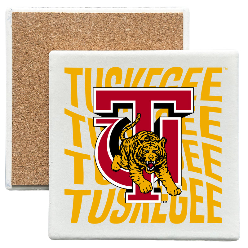 Tuskegee University Officially Licensed 4x4-Inch Ceramic Coaster – Logo or Medley Design Logo