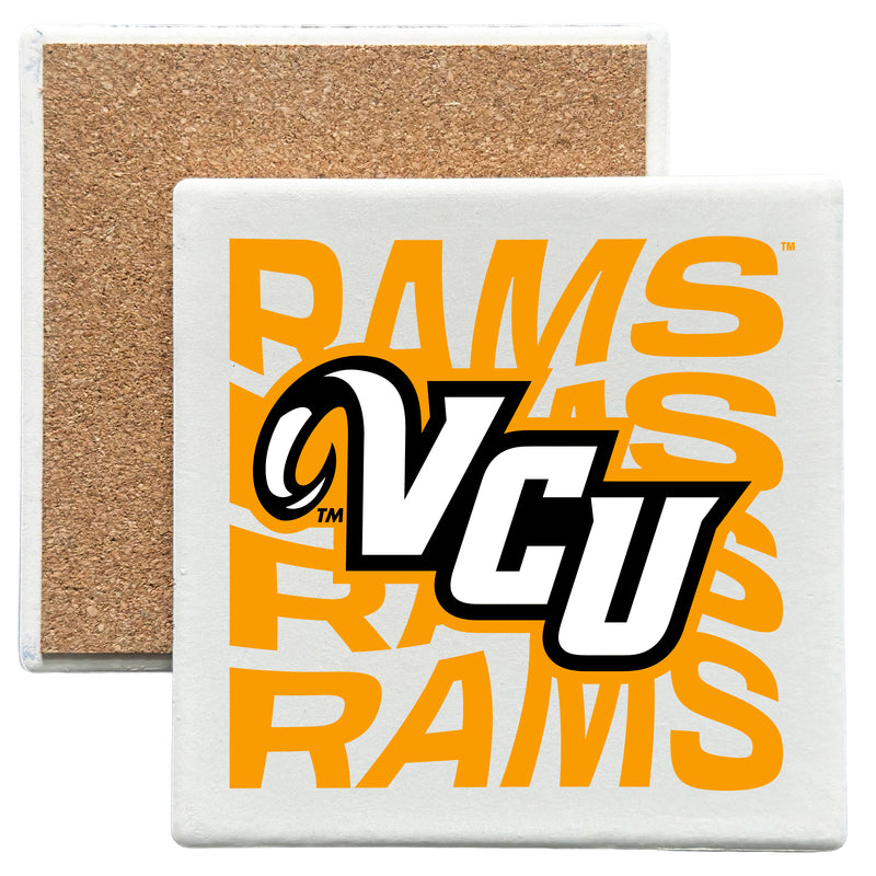 Virginia Commonwealth Officially Licensed 4x4-Inch Ceramic Coaster – Logo or Medley Design Logo