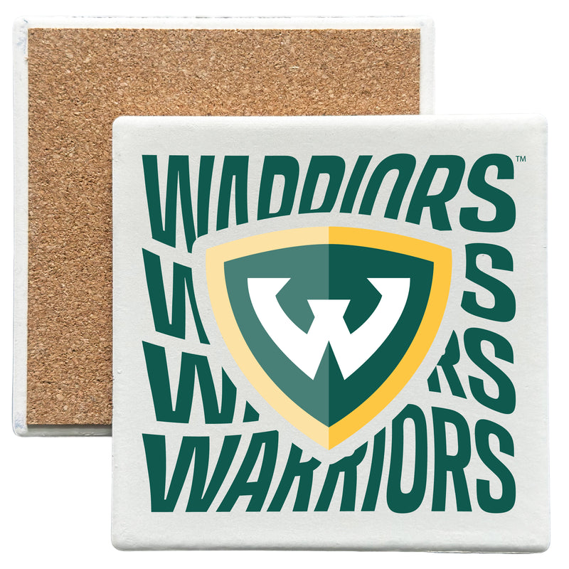 Wayne State Officially Licensed 4x4-Inch Ceramic Coaster – Logo or Medley Design Logo