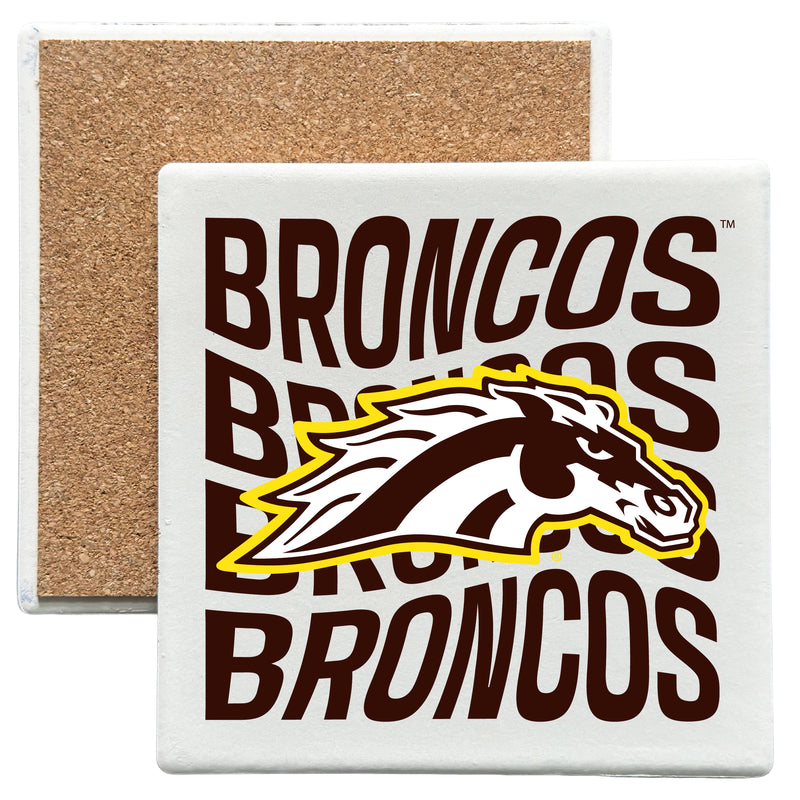 Western Michigan University Officially Licensed 4x4-Inch Ceramic Coaster – Logo or Medley Design Logo