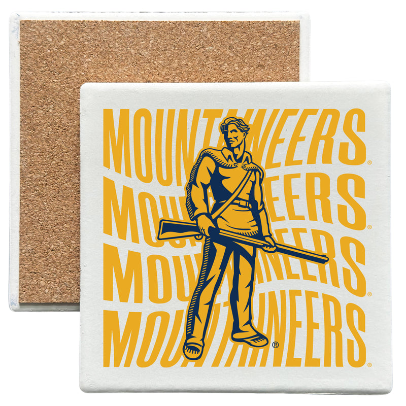 West Virginia Mountaineers Officially Licensed 4x4-Inch Ceramic Coaster – Logo or Medley Design Logo
