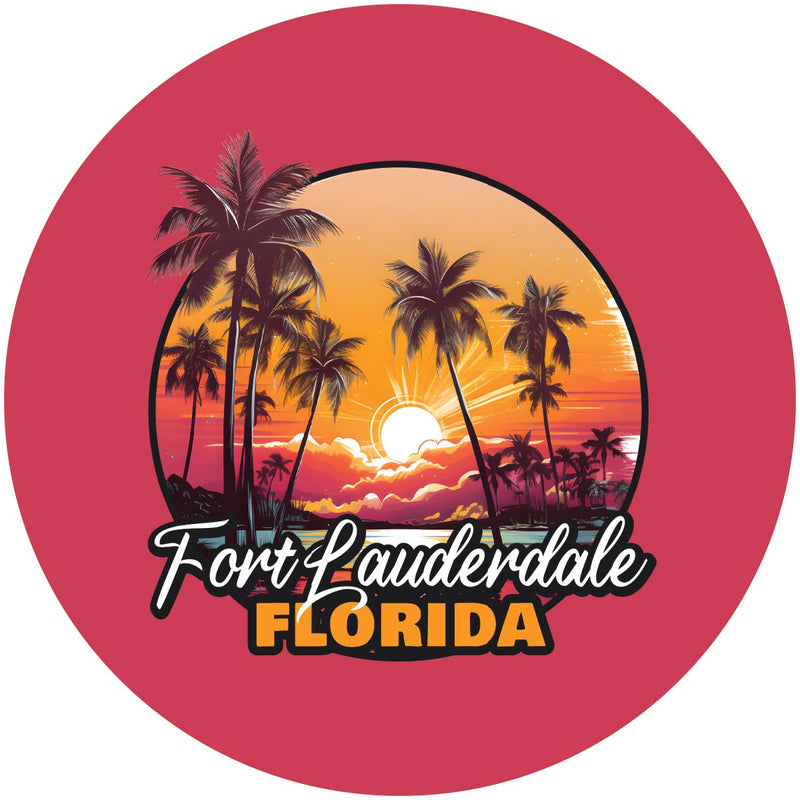 Fort Lauderdale Florida Design A Souvenir Coaster Paper 4 Pack
