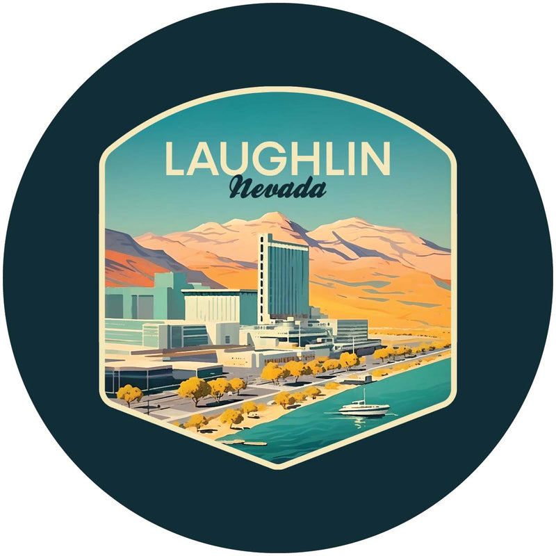 Laughlin Nevada Design A Souvenir Coaster Paper 4 Pack