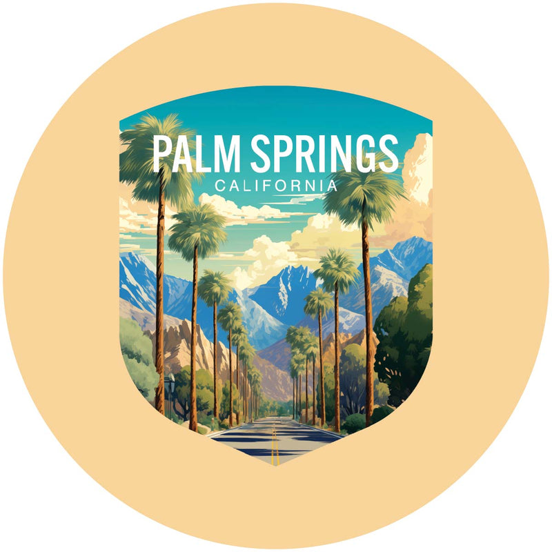 Palm Springs California Design A Souvenir Coaster Paper 4 Pack