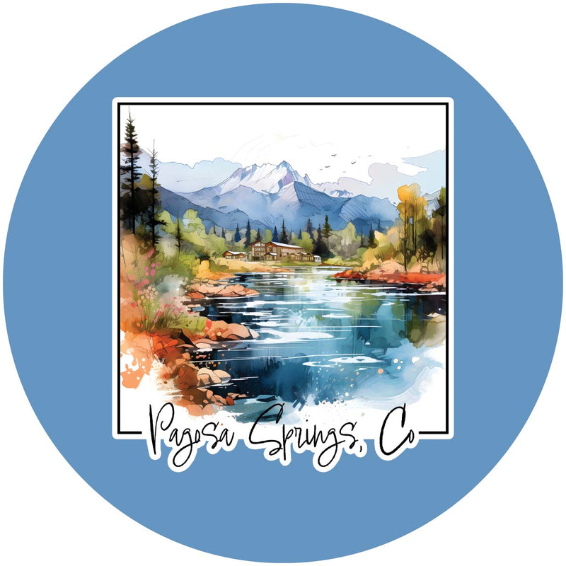 Pagosa Springs Colorado Design A Souvenir Coaster Paper 4 Pack