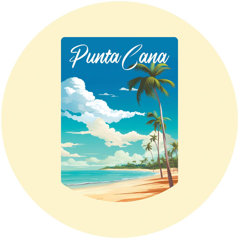 Punta Cana Dominican Republic Design D Souvenir Coaster Paper 4 Pack