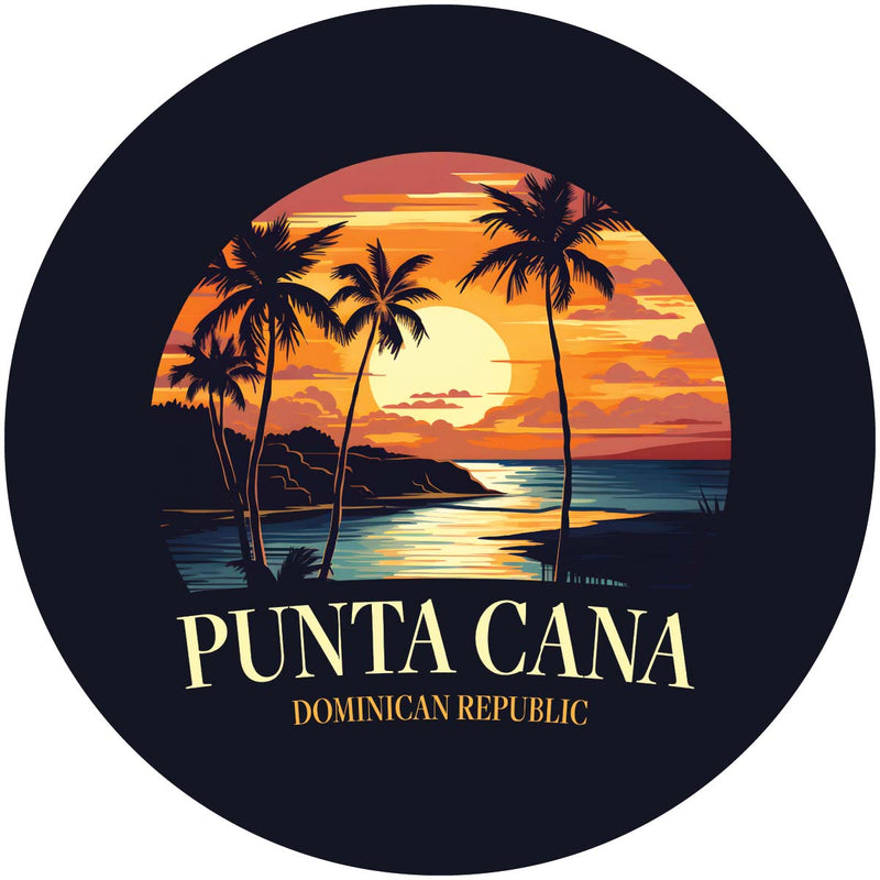 Punta Cana Dominican Republic Design E Souvenir Coaster Paper 4 Pack