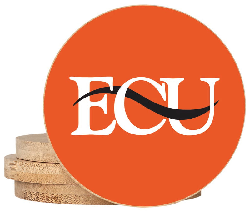 East Central University Tigers Coaster Wooden 3.5 x 3.5-Inch 4 Pack Officially Licensed Collegiate Product