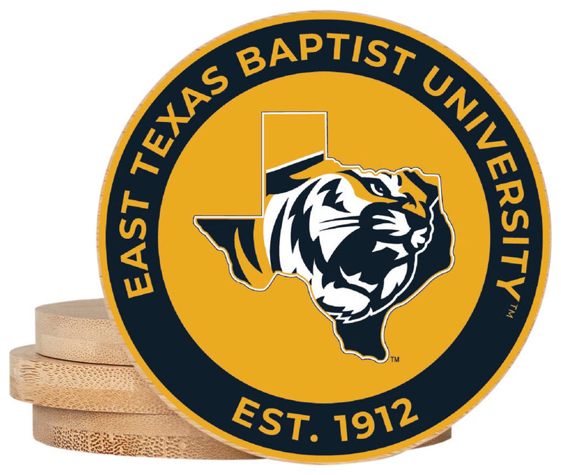 East Texas Baptist University Coaster Wooden 3.5 x 3.5-Inch 4 Pack Officially Licensed Collegiate Product