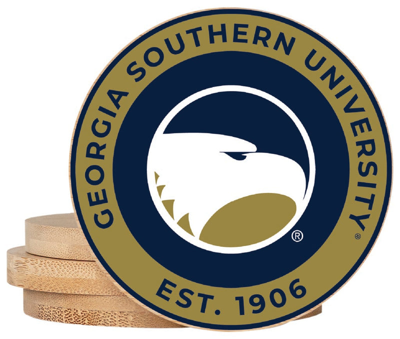 Georgia Southern Eagles Coaster Wooden 3.5 x 3.5-Inch 4 Pack Officially Licensed Collegiate Product