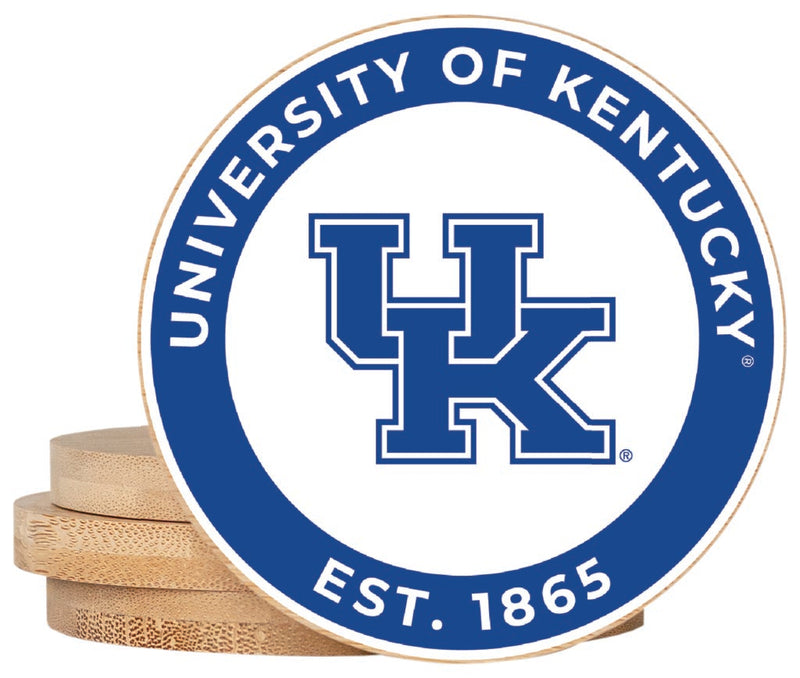 Kentucky Wildcats Coaster Wooden 3.5 x 3.5-Inch 4 Pack Officially Licensed Collegiate Product