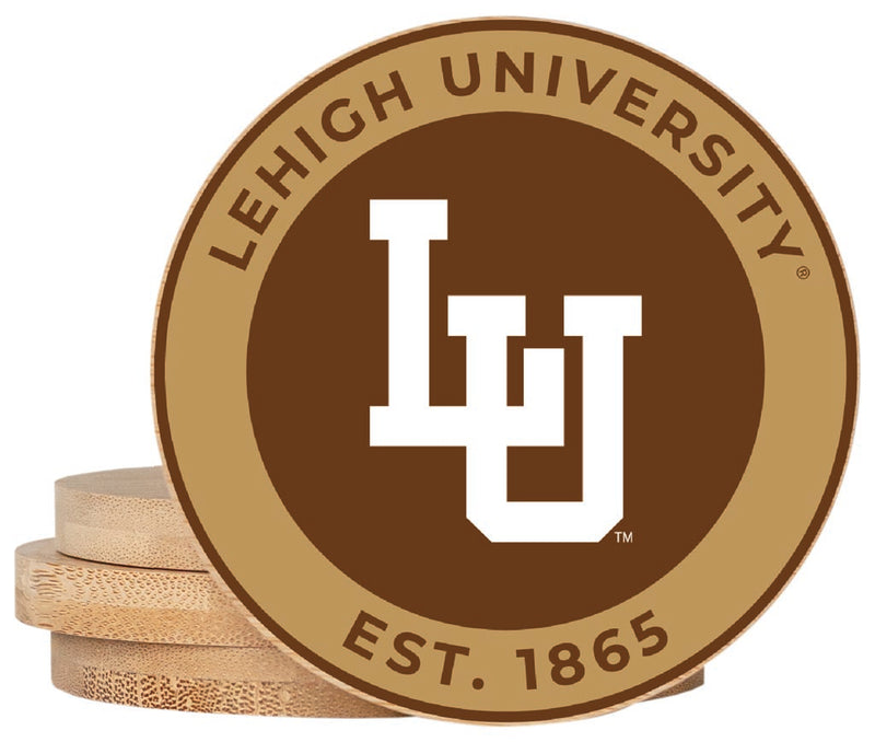 Lehigh University Mountain Hawks Coaster Wooden 3.5 x 3.5-Inch 4 Pack Officially Licensed Collegiate Product