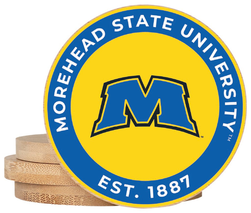 Morehead State University Coaster Wooden 3.5 x 3.5-Inch 4 Pack Officially Licensed Collegiate Product
