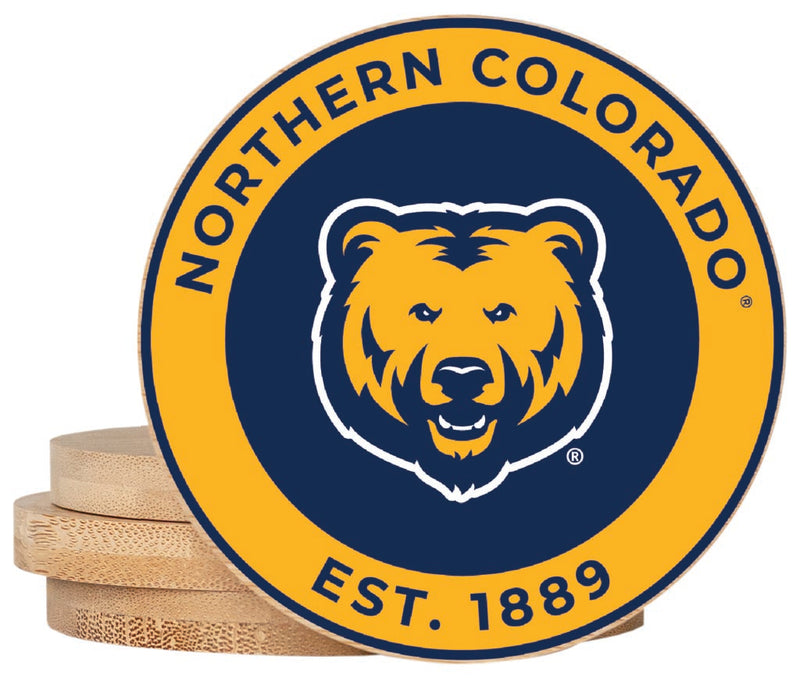 Northern Colorado Bears Coaster Wooden 3.5 x 3.5-Inch 4 Pack Officially Licensed Collegiate Product