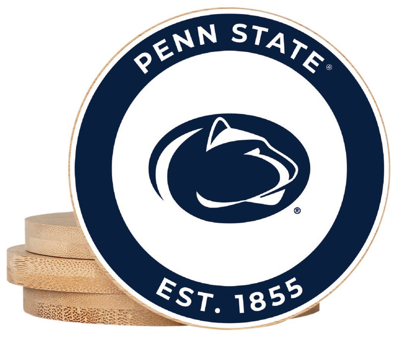 Penn State Nittany Lions Coaster Wooden 3.5 x 3.5-Inch 4 Pack Officially Licensed Collegiate Product