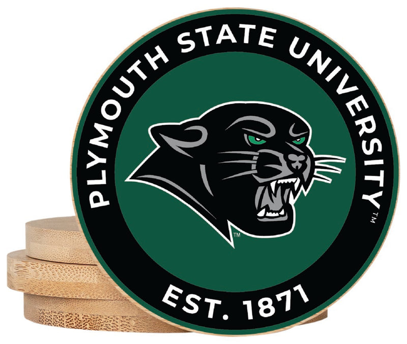 Plymouth State University Coaster Wooden 3.5 x 3.5-Inch 4 Pack Officially Licensed Collegiate Product