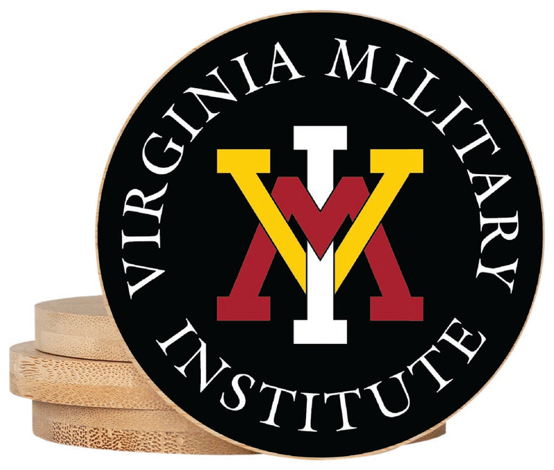 VMI Keydets Coaster Wooden 3.5 x 3.5-Inch 4 Pack Officially Licensed Collegiate Product