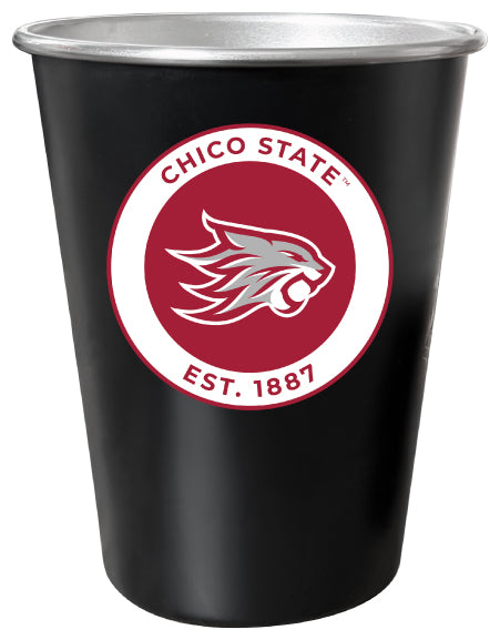 California State University, Chico 8 oz Tin Cup Black Matte Coating Officially Licensed Single