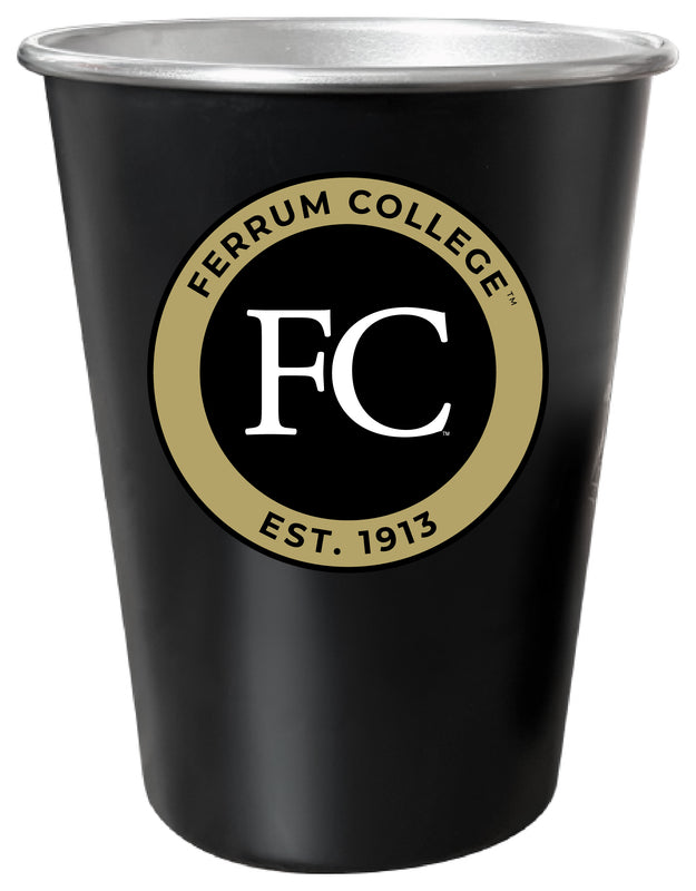 Ferrum College 8 oz Tin Cup Black Matte Coating Officially Licensed Single