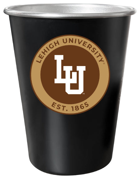 Lehigh University Mountain Hawks 8 oz Tin Cup Black Matte Coating Officially Licensed Single