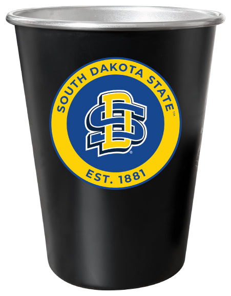 South Dakota State Jackrabbits 8 oz Tin Cup Black Matte Coating Officially Licensed Single