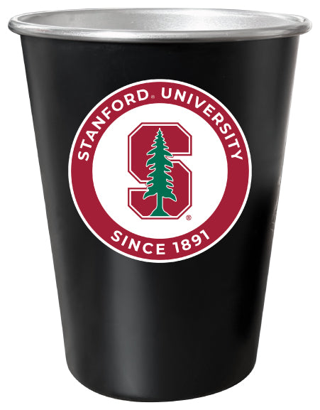 Stanford University 8 oz Tin Cup Black Matte Coating Officially Licensed Single