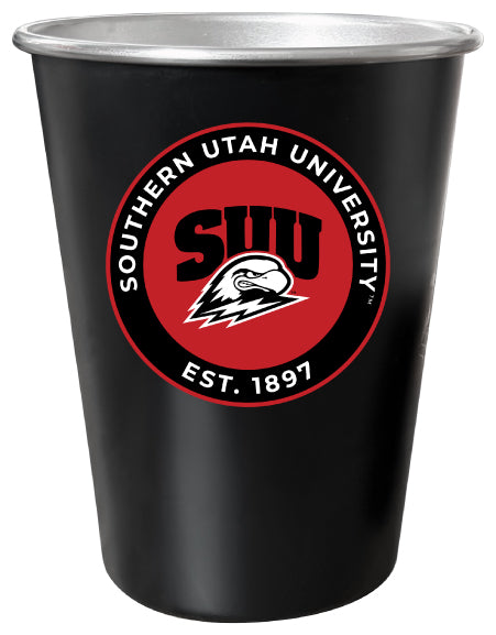 Southern Utah University 8 oz Tin Cup Black Matte Coating Officially Licensed Single