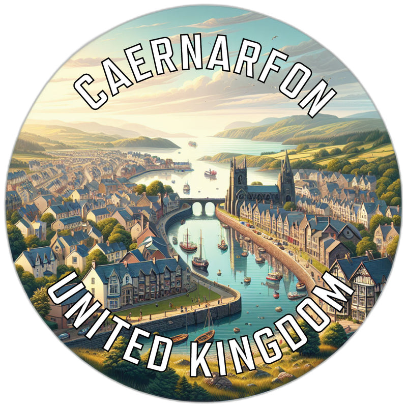 Caernarfon United Kingdom Souvenir Vinyl Decal Sticker 2-Inch