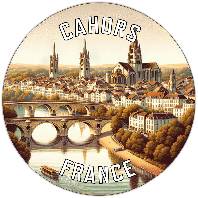 Cahors France Souvenir Vinyl Decal Sticker 6-Inch