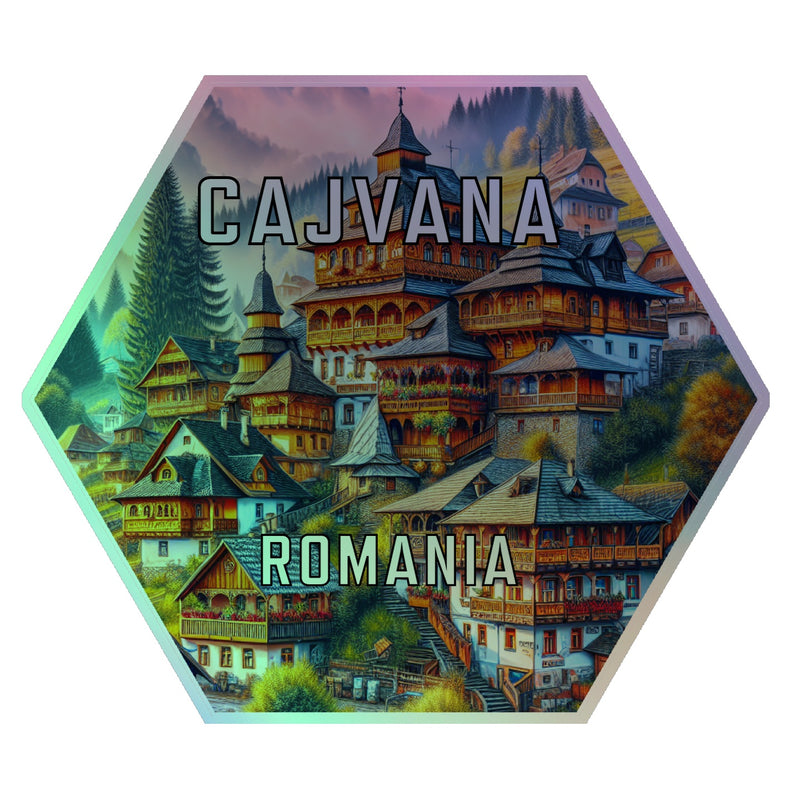 Cajvana Romania Souvenir Vinyl Decal Sticker 6-Inch