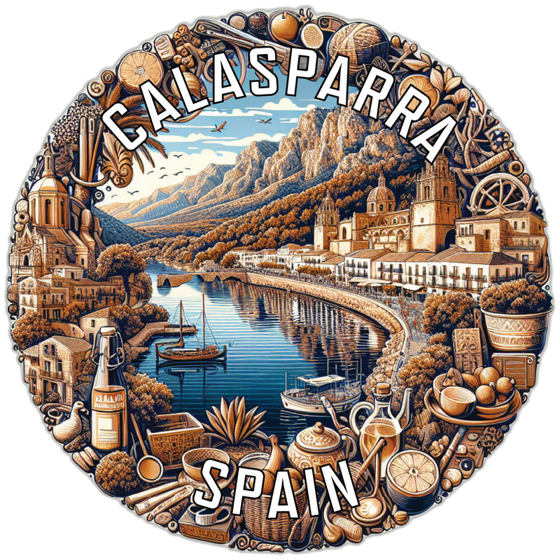 Calasparra Spain Souvenir Die Cut Flat Magnet 2-Inch