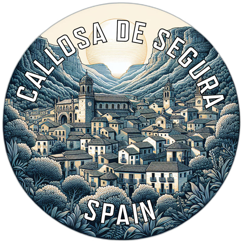 Callosa de Segura Spain Souvenir Die Cut Flat Magnet 6-Inch