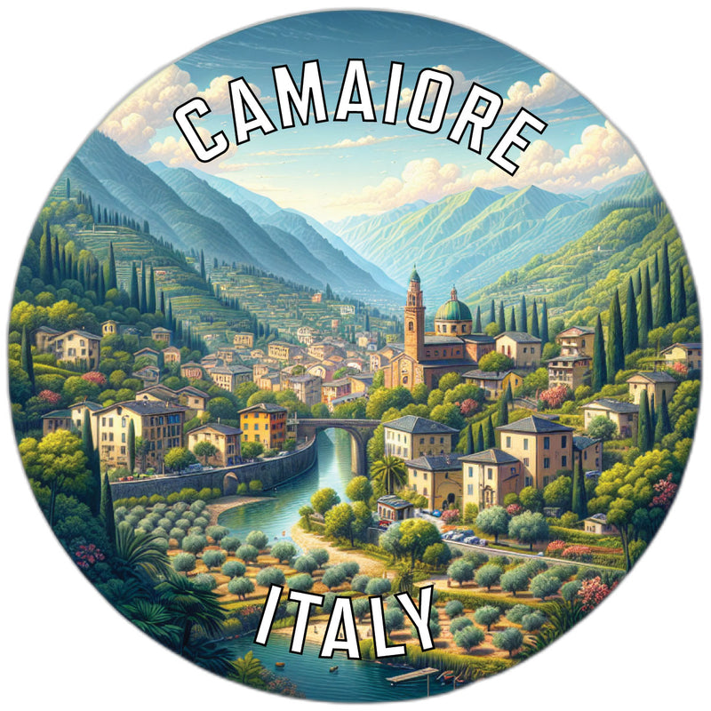 Camaiore Italy Souvenir Die Cut Flat Magnet 4-Inch