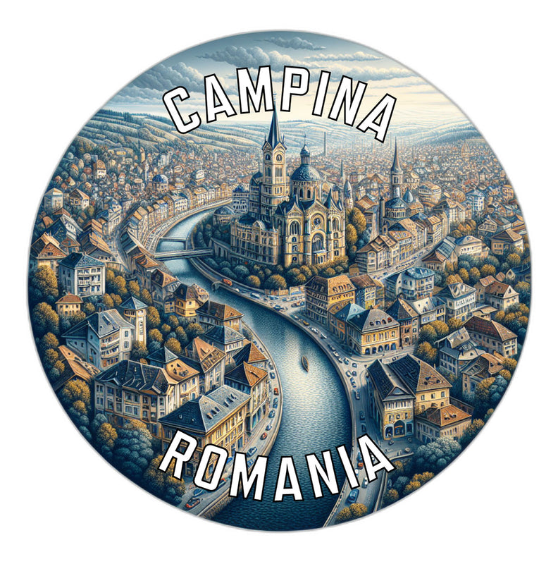 Campina Romania Souvenir Vinyl Decal Sticker 2-Inch
