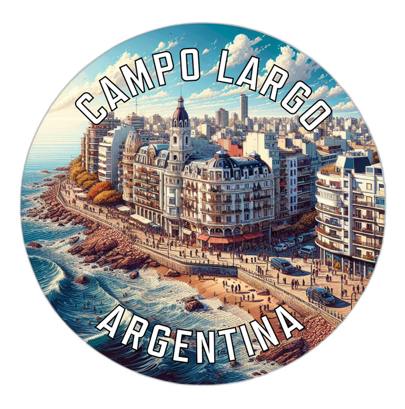 Campo Largo Argentina Souvenir Die Cut Flat Magnet 6-Inch